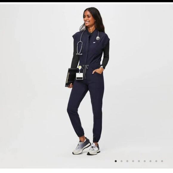 NWOT Figs navy jumpsuit - Picture 1 of 10